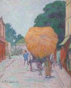 Emile Bernard Le char de foin oil painting artist